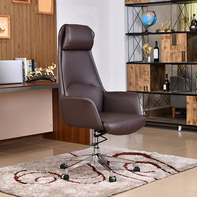 High Back Leather Management Office Chair Executive Swivel Office Chair