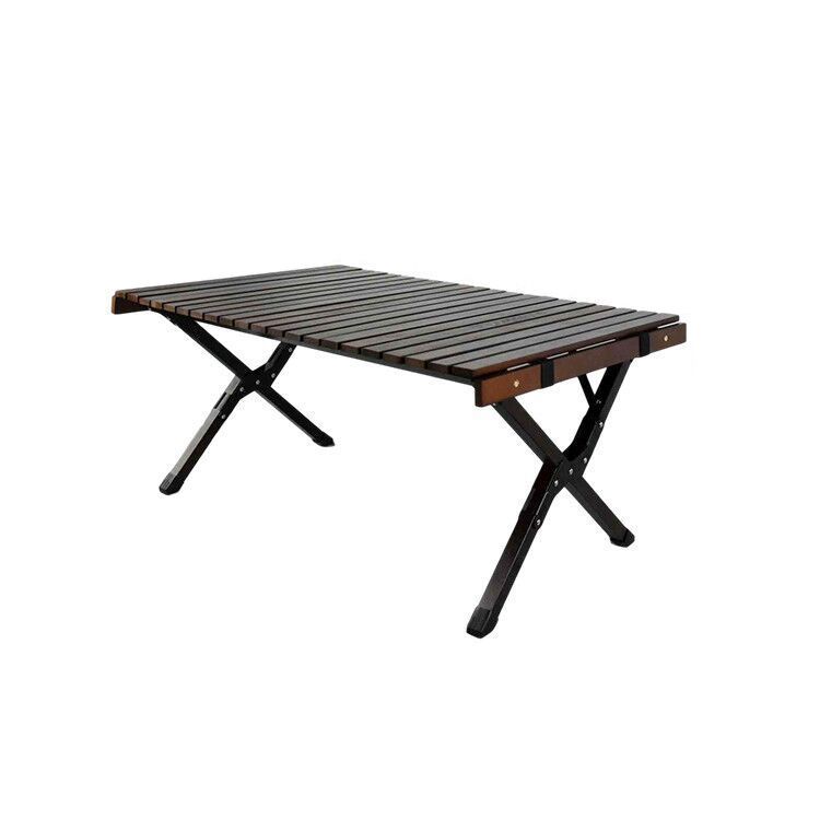 Solid Wood Dining Table Rectangle UV Resistant Camping Table