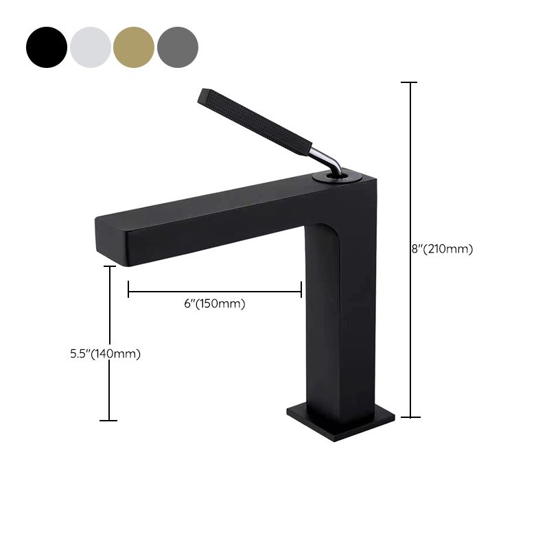 Brass Material Vessel Faucet 1-Handle Modern Design Faucet for Bathroom