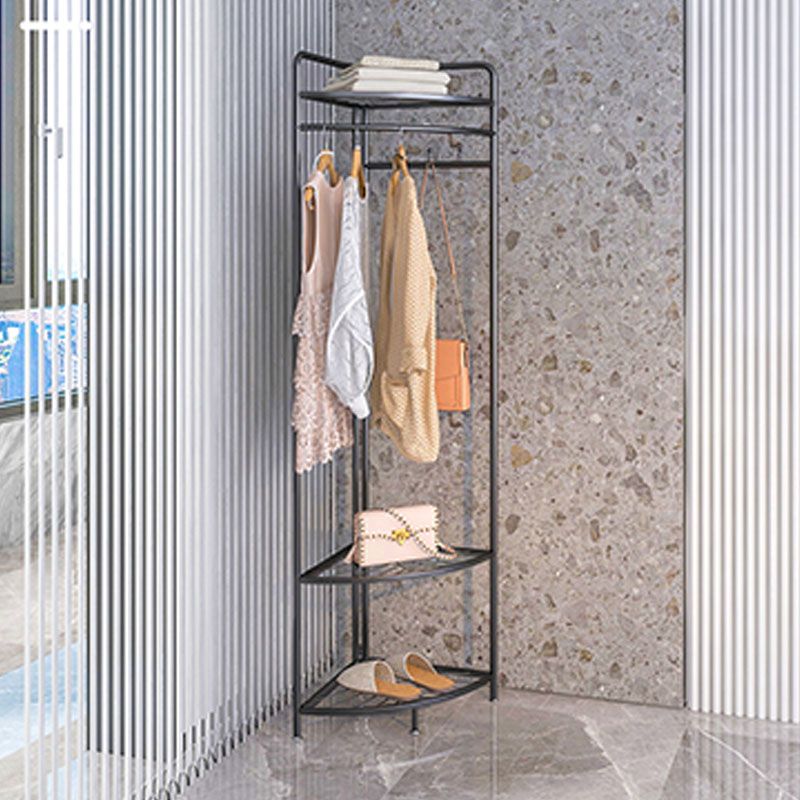 Industrial Hall Stand Metal Shelving Included Free Standing Entryway Kit Coat Hanger