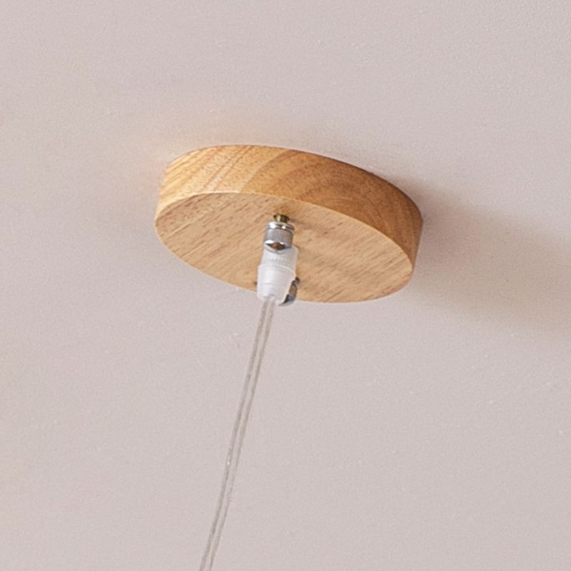 Modern Style Bamboo Pendant Light Fixture 1 Light Living Room Hanging Lamp Fixture