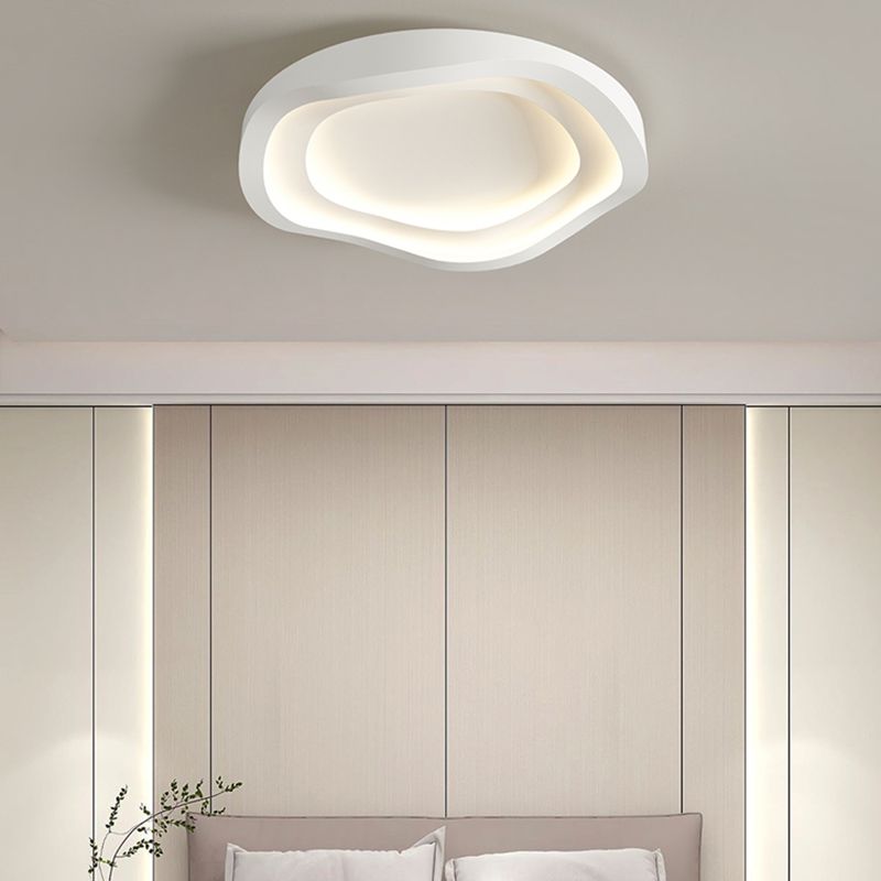 Modern LED Metal Flush Mount Linear Shape Ceiling Light with Acrylic Shade for Passage