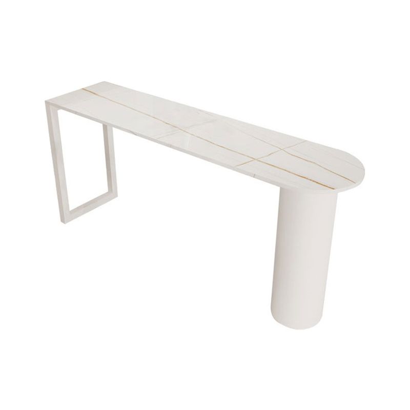 Glam Style 41.3 "H Bar Table Faux Marble White Top Specialiteit Bistro Table voor woonkamer