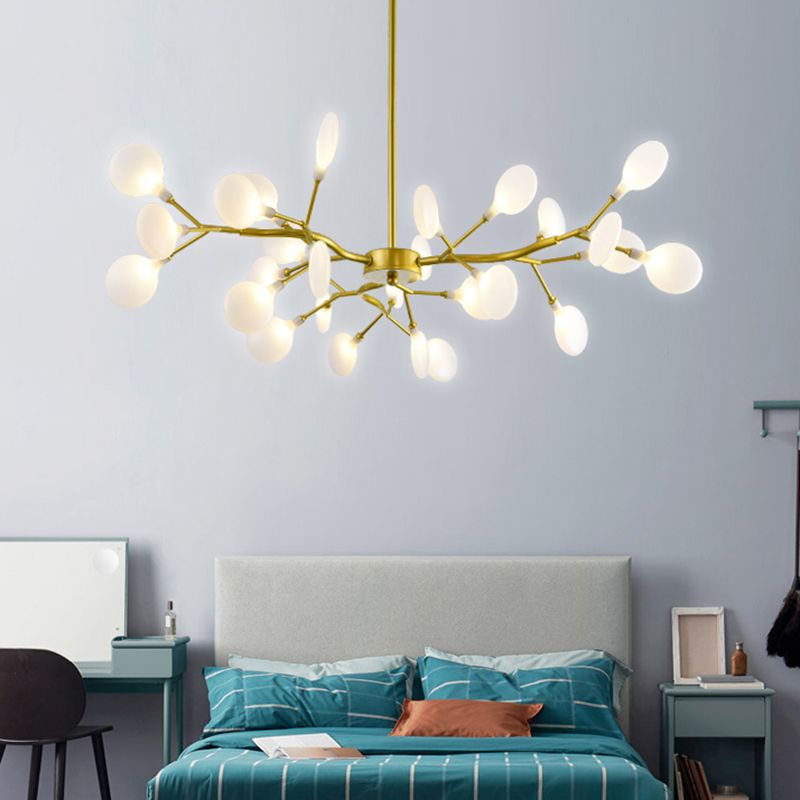 Metal Unique Shape Chandelier Light Modern Style Multi Light Hanging Lamp for Dining Room