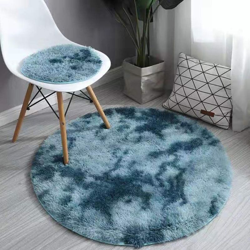 Modern Tie-Dye Rug rond kleurrijk tapijt Home Decor Tapijt met niet-slipachter