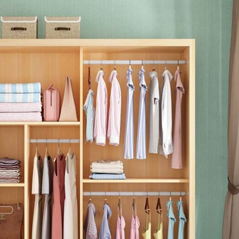 Modern Style Kid's Wardrobe Solid Wood Wardrobe Closet for Bedroom