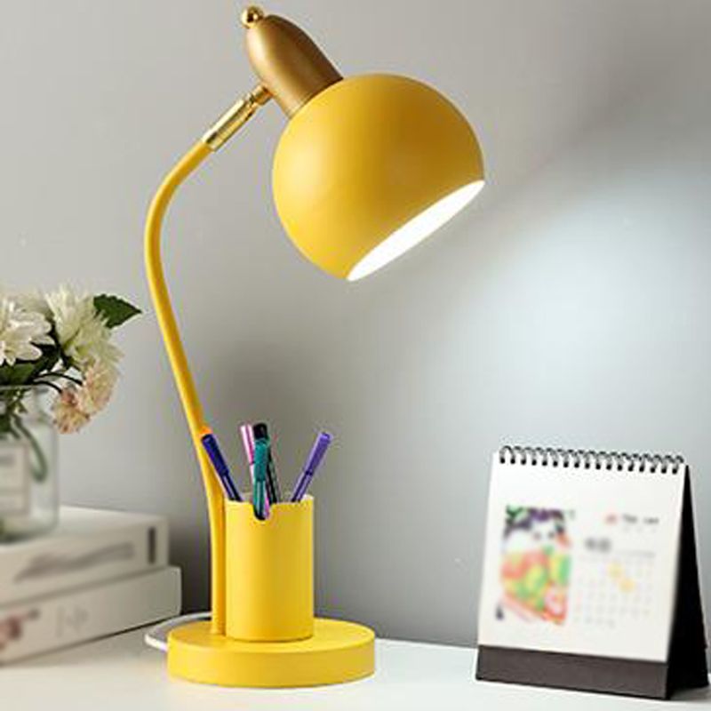 Macharoon Metal Table Light Cell a 1 lucciola lampada da comodino con contenitore a penna