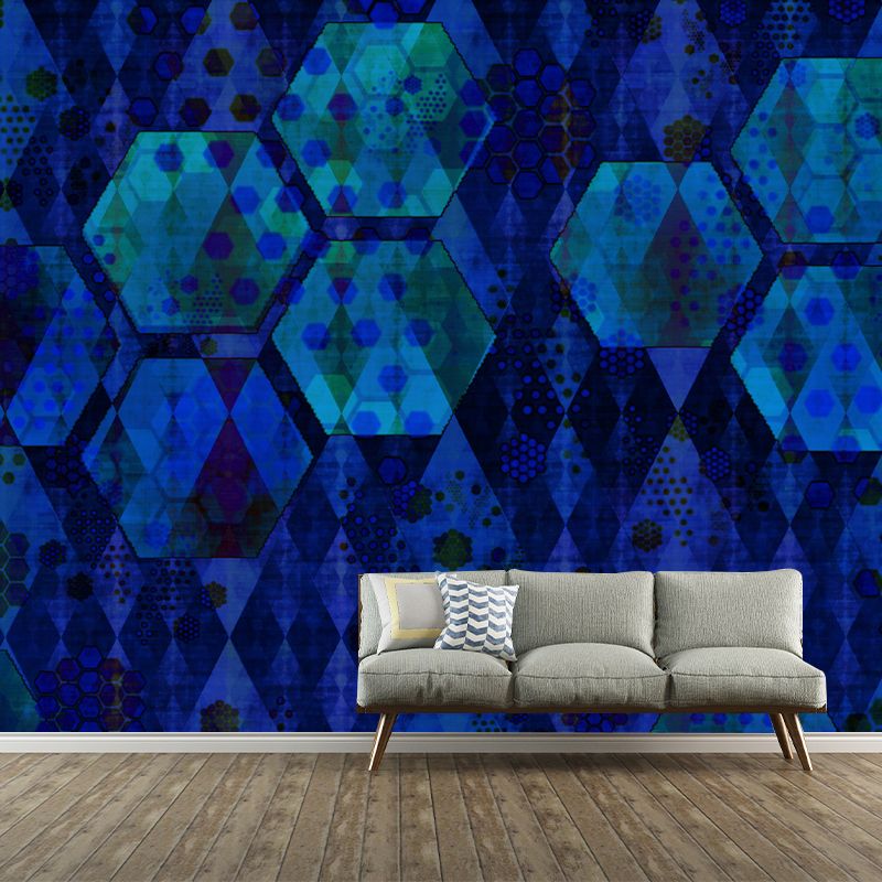 Environmental Modern Photography Wallpaper Geometric Sitting Room Wall Mural