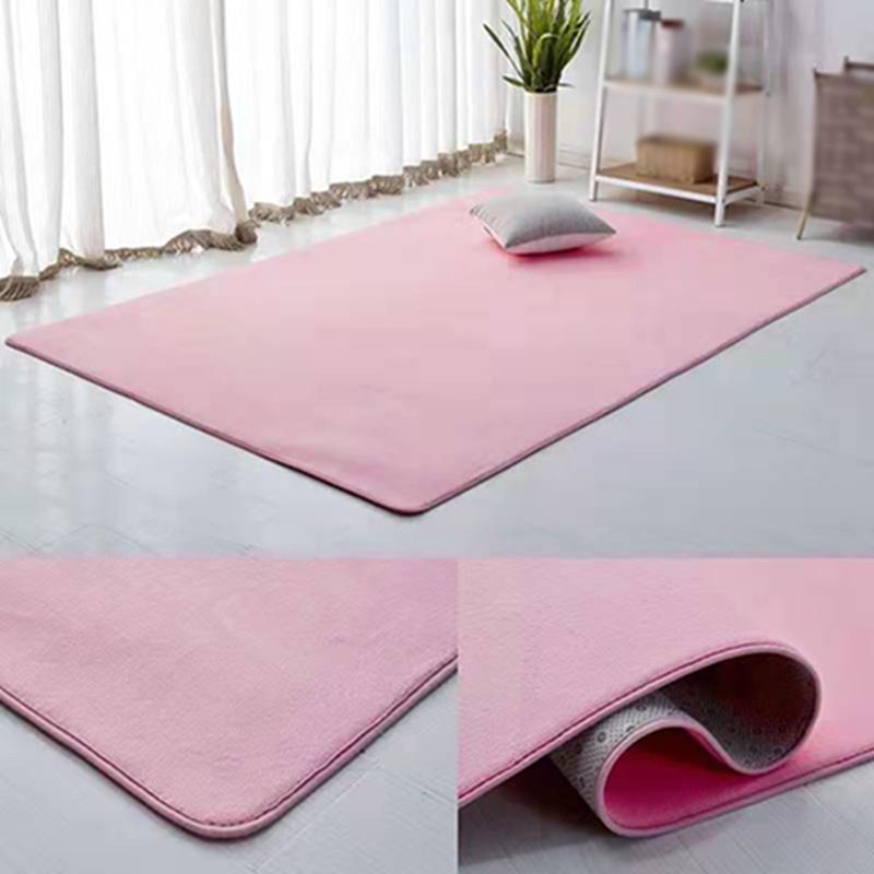 Grauer Wohnzimmer Teppich lässig Pure Color Area Teppich Polyester Anti-Split-Teppich