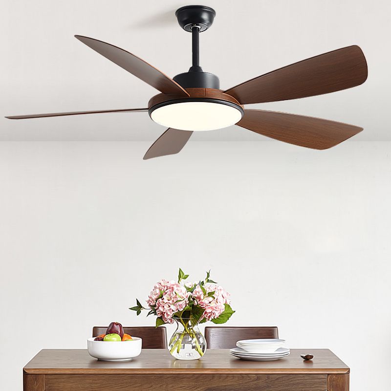 Simple Ceiling Fan Light Fixture Modern LED Ceiling Lamp for Bedroom