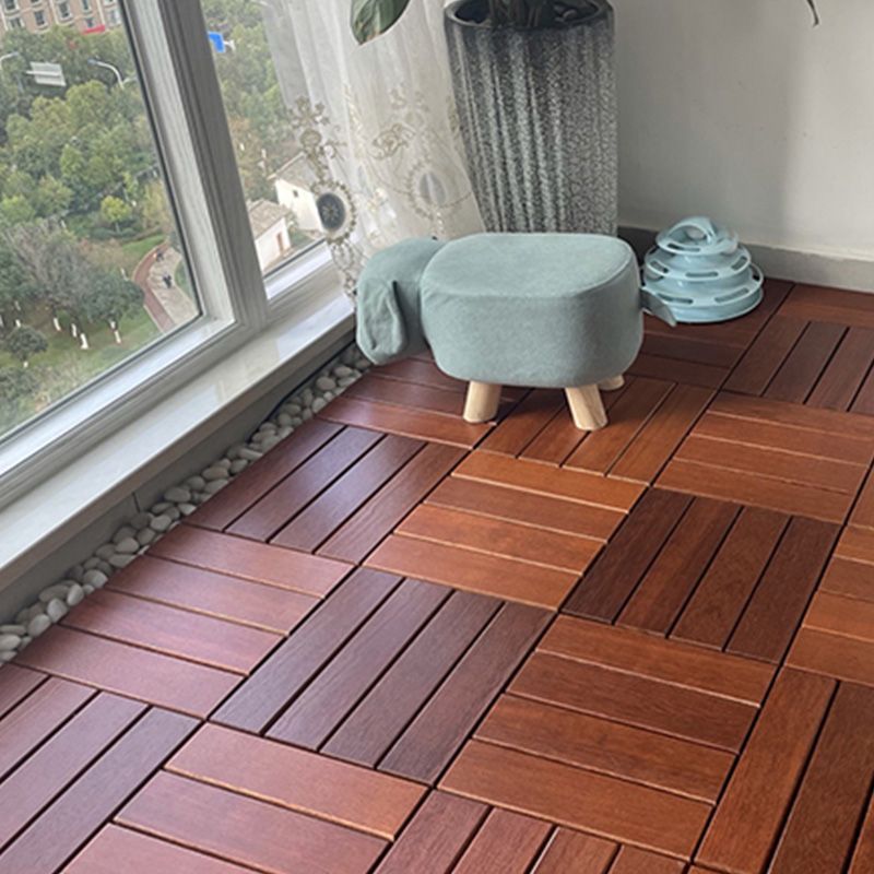 Interlocking Hardwood Flooring Waterproof Wood Flooring Tiles