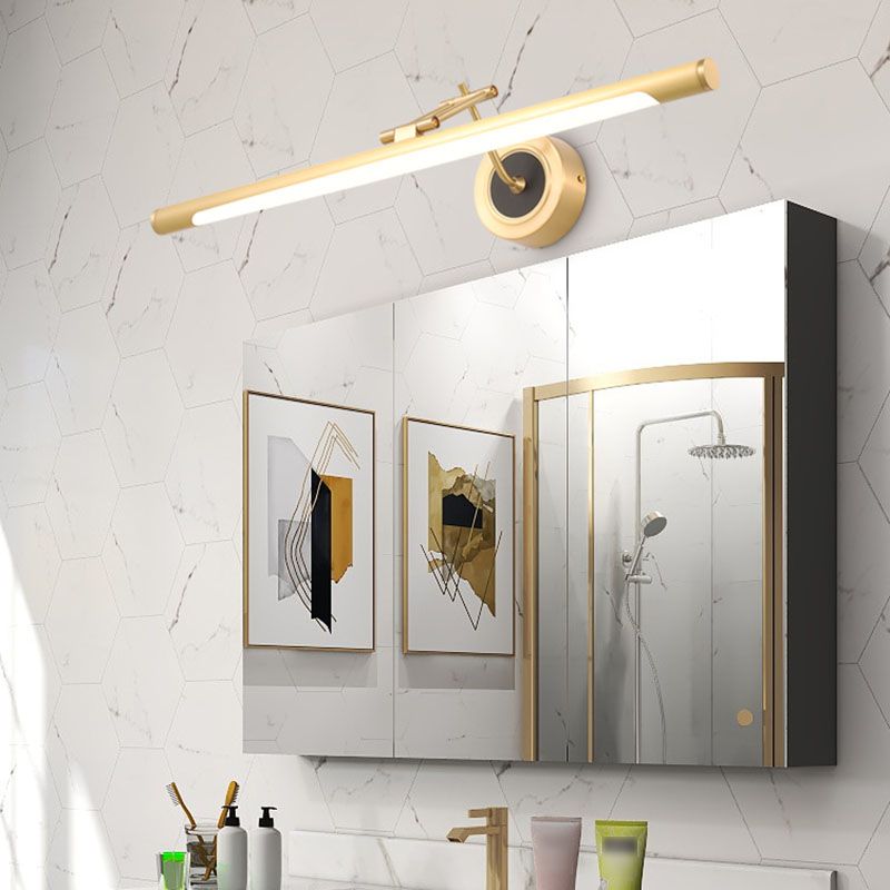 Metalen lineaire schaduw wandconstructie moderne stijl 1-licht spiegel muur verlichting armatuur