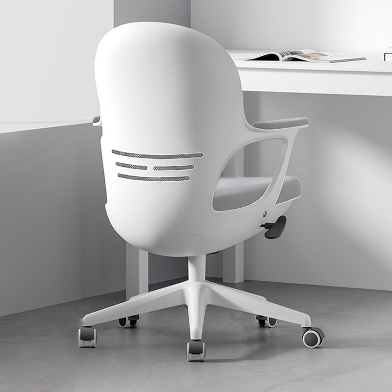 Fixed Arms Office Chair No Distressing Ergonomic Adjustable Seat Height Desk Chair