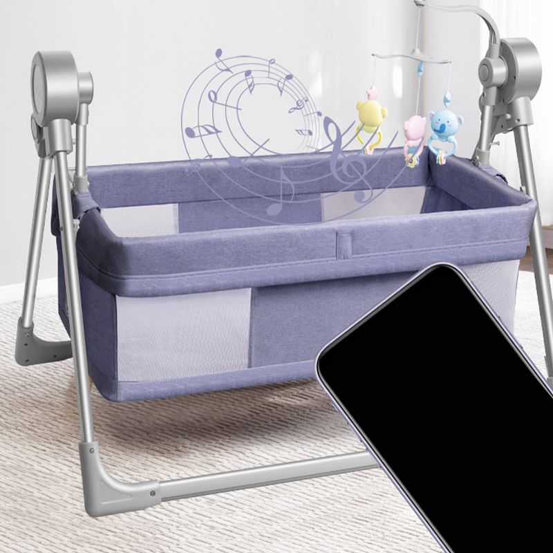 Electric Crib Cradle Rocking Rectangle Crib Cradle for Newborn and Baby