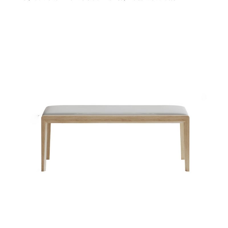 15.6-inch Width Modern Seating Bench Cushioned Solid Wood Bench