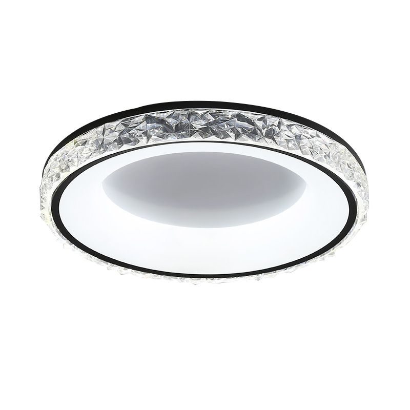 Single White/Black Flush Mount Lighting Circle LED Ceiling Light