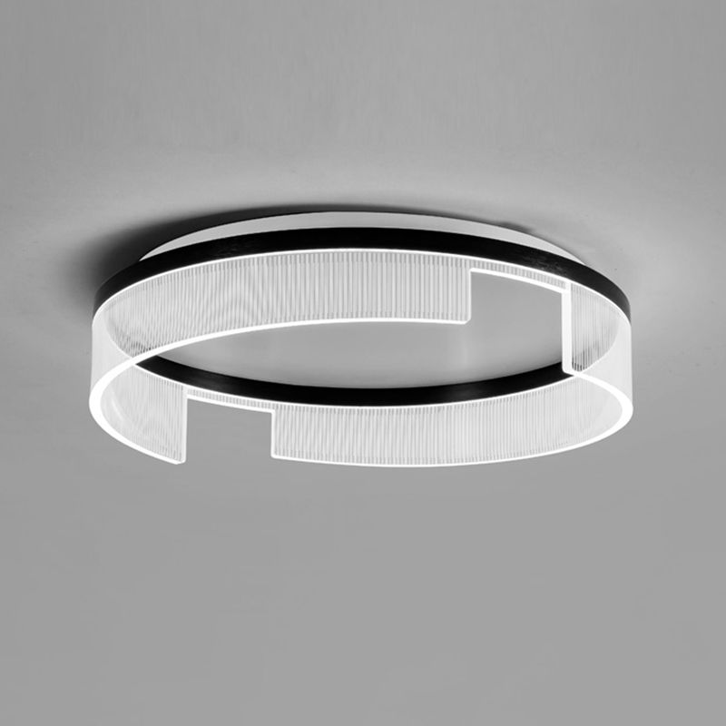 Modern Simple Ceiling Light 1-Light Ceiling Mount Light with Acrylic Shade for Bedroom