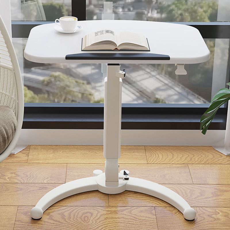 Art Desk with Casters 20.5"W Kids Desk Adjustable Lap Desk Wood and Metal Desk