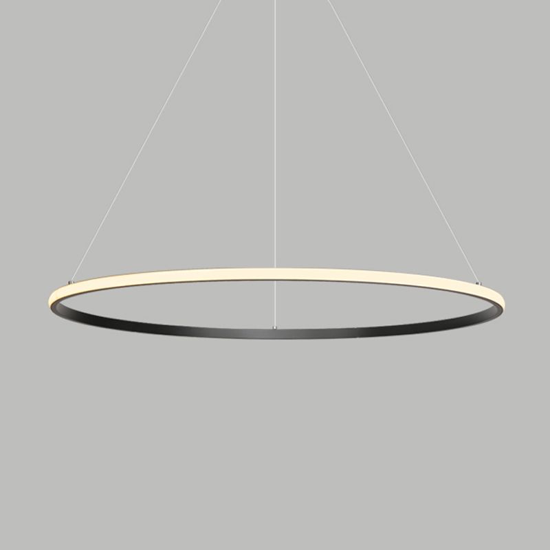 Metal Round Shape Flush Ceiling Light Modern Style 1 Light Flush Mount Lighting Fixture