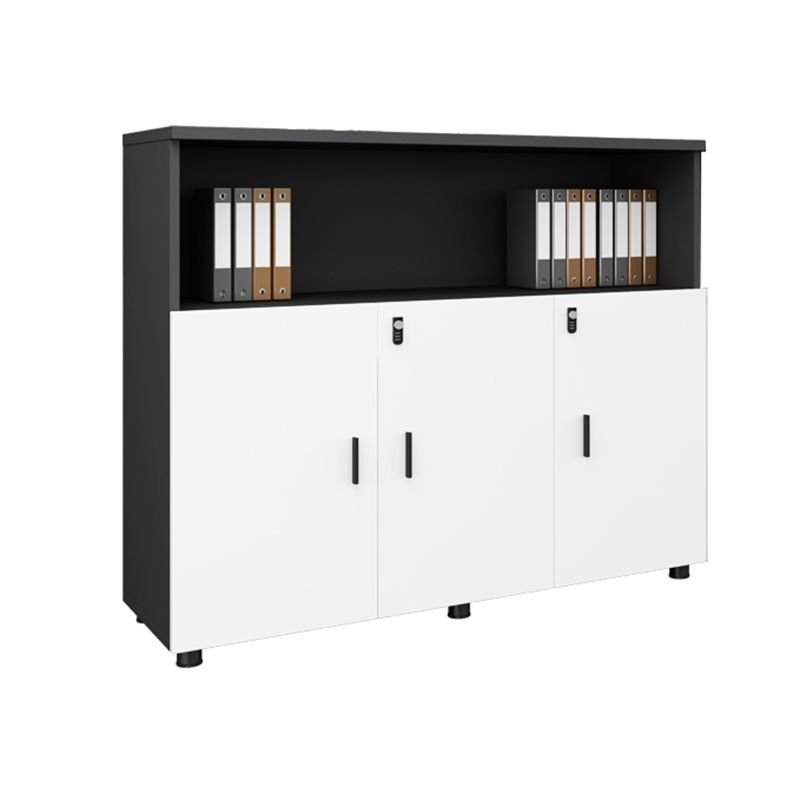 Wood Filing Cabinet Contemporary File Cabinet with Lock and Roll-out Shelves