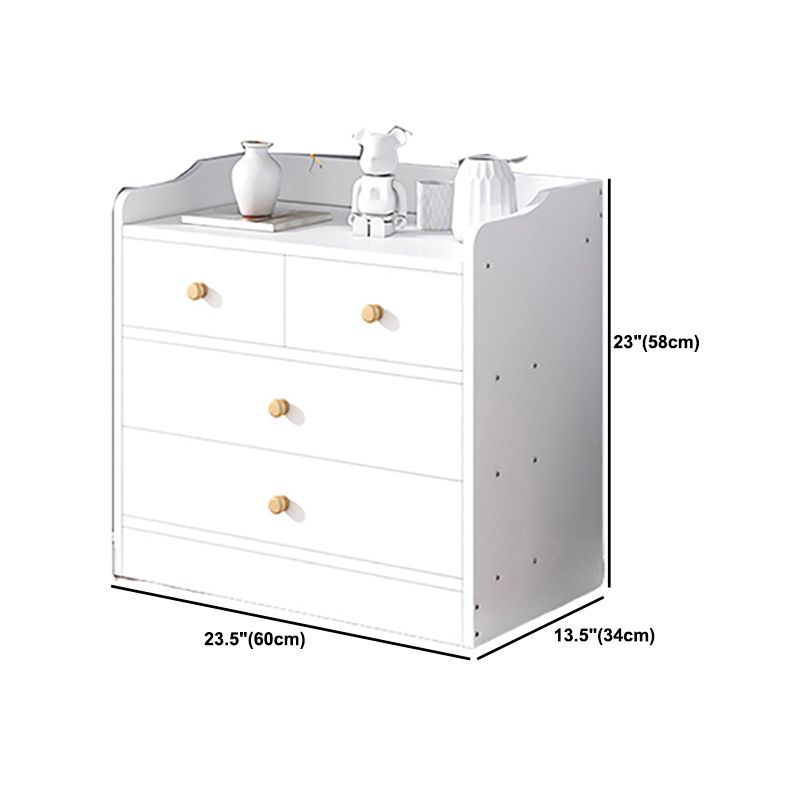 Modern Wooden Accent Chest with Drawers Scratch Resistant Chest