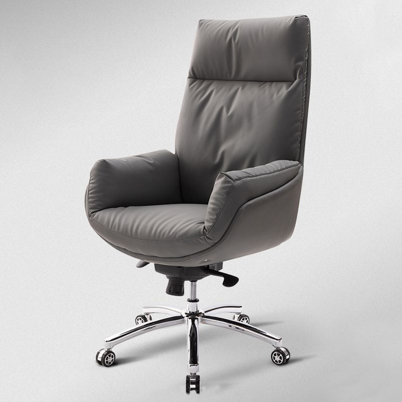 Modern Leather Office Chair No Distressing Ergonomic Desk Chair