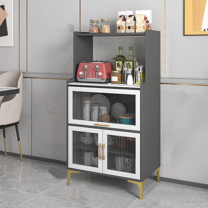 Modern Style Sideboard Multi Doors Wooden Dining Server in 3 Colors