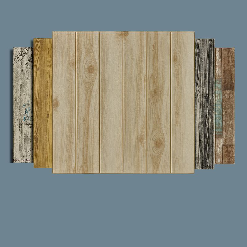 Plastic Wall Paneling Peel and Stick Waterproof Wood Planks Paneling