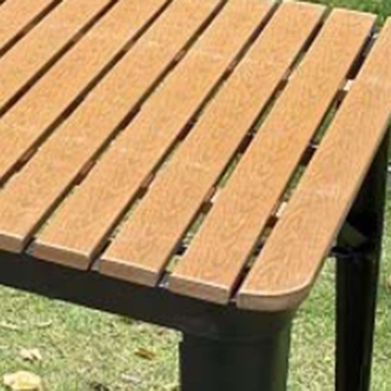 Modern Waterproof Geometric Courtyard Table Wood Outdoor Table