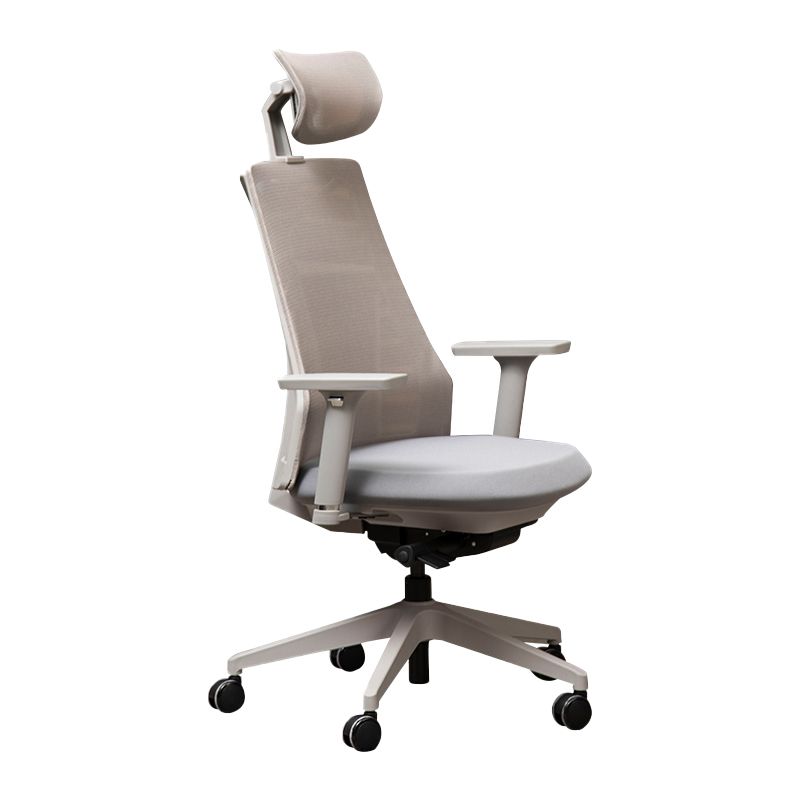 Contemporary Mid-Back Office Chair Conference Fabric Arm Chair