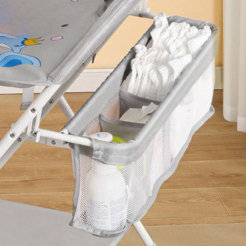 Modern Gray Baby Changing Table Flat Top Changing Table with Shelf