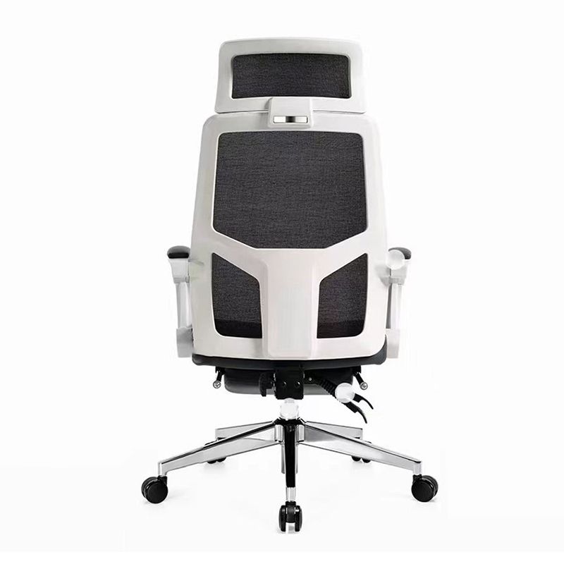 Modern Fixed Arms Office Chair Adjustable Seat Height Desk Chair with Wheels