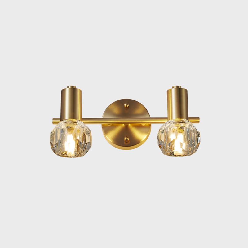 Metal Geometric Wall Vanity Light Modern Style Multi Lights Vanity Lighting Fixtures