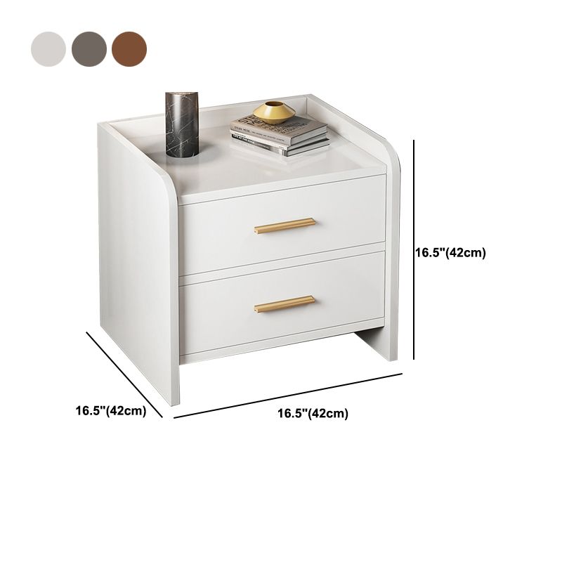 Wooden Bedside Cabinet Modern Minimalist Bedside Table with Drawers