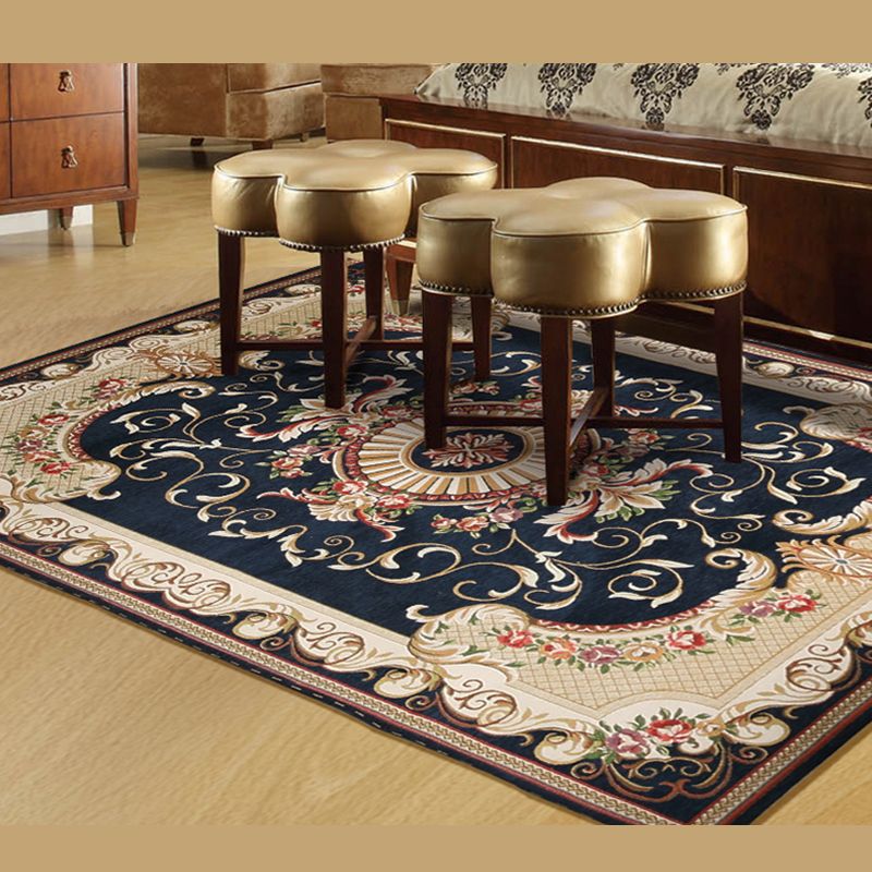 Solid Color Luxury Area Carpet Polyester Concentric Circle Indoor Rug Easy Care Carpet for Bedroom