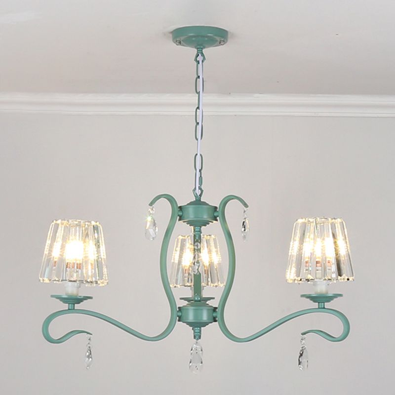 Multi Light Hanging Lamp Geometry Shape Chandelier for Living Room