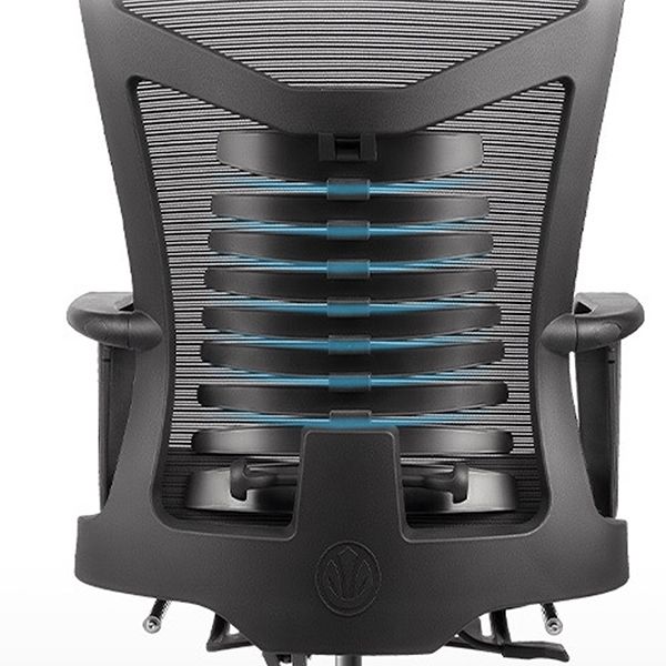 Modern Fixed Arms Office Chair Ergonomic Breathable AirGrid  Chair