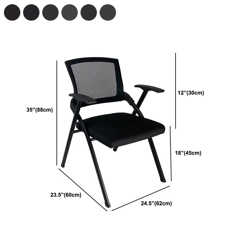 Contemporary Conference Chair Black Mesh Seat and Back Task Chair