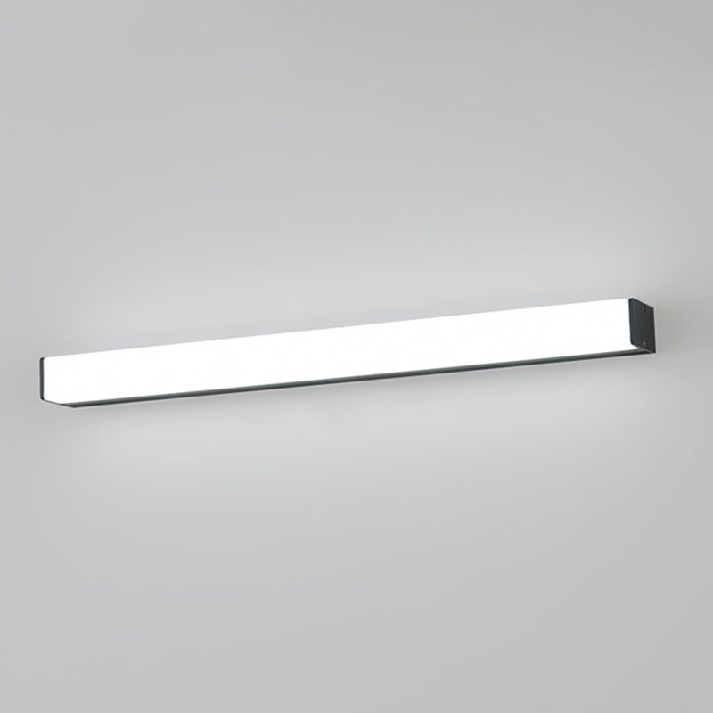 Modern Minimalist Style Rectangle Wall Mounted Vanity Lights 1 Light Vanity Lighting Ideas with Aluminum Alloy Shade