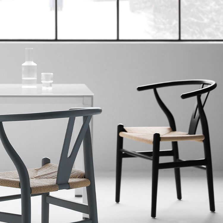 Contemporary Style Chair Dining Armless Wooden Chairs for Kitchen