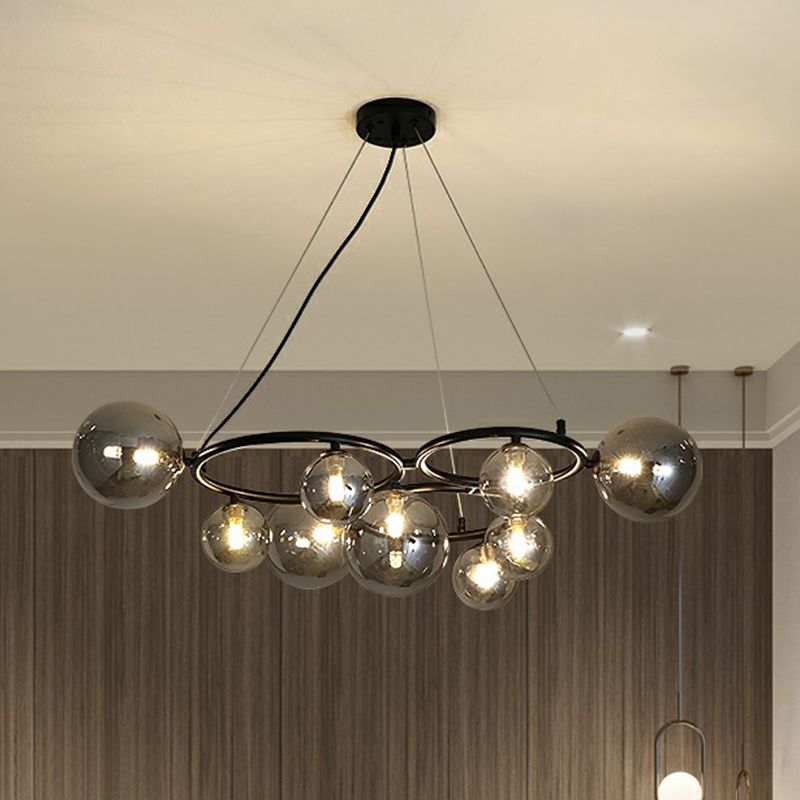 Cercles suspendus lustre de style nordique