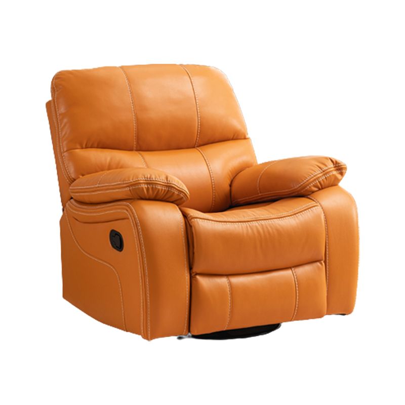 Wooden Frame Push Back Recliner Traditional Manual Recliner with Swivel Glider Base