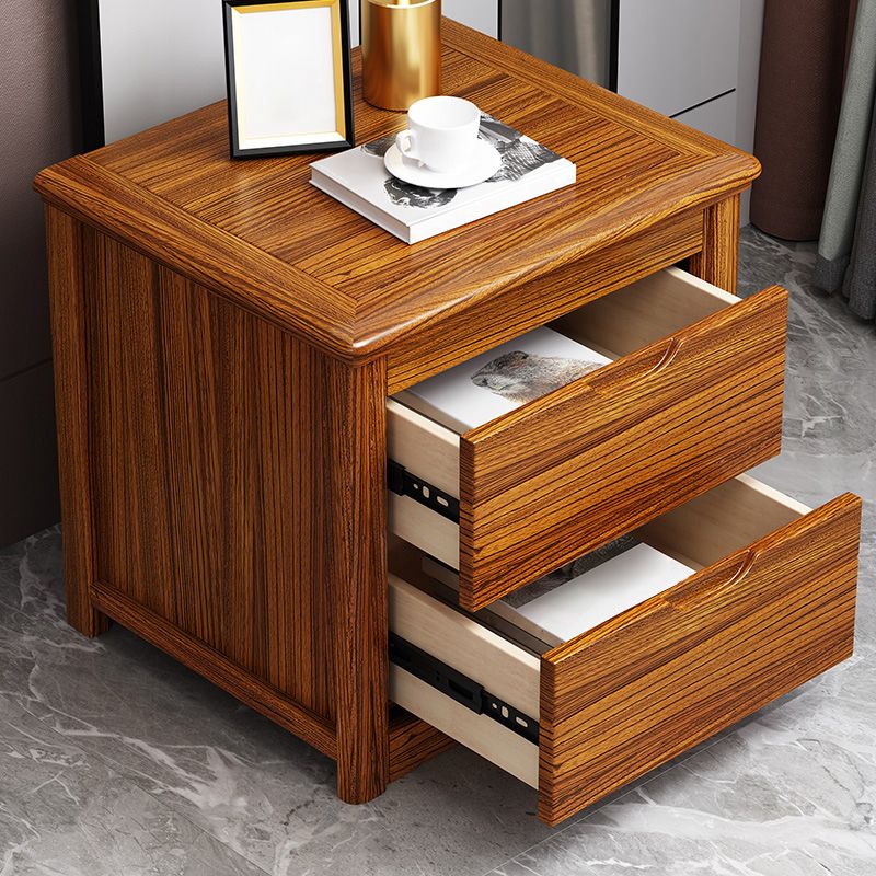 Modern Accent Table Nightstand Solid Wood Nightstand for Bedroom