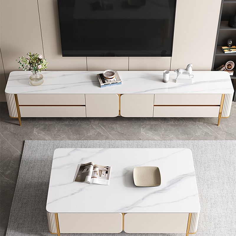 20.5"H Modern TV Console Contemporary TV Stand for TVs with Drawers