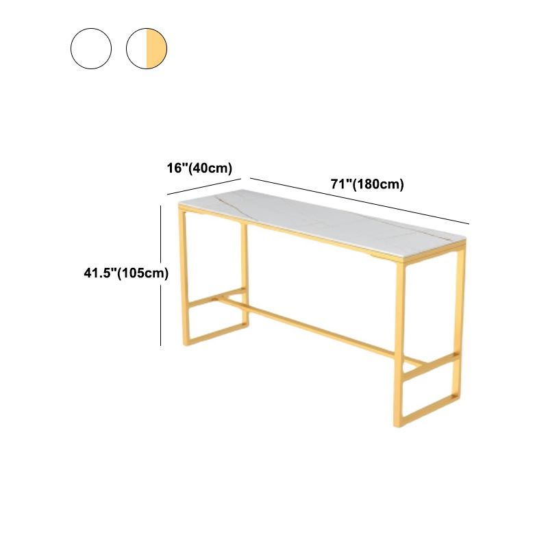 Coffee Shop Trestle Cocktail Bar Table Contemporary Footrest Pub Height Dining Table