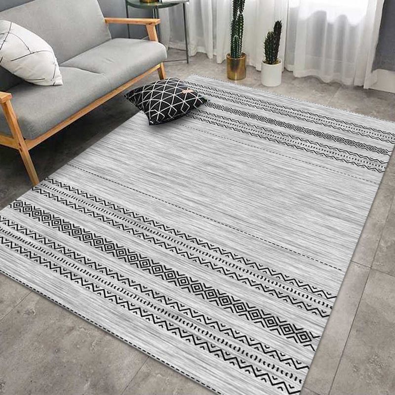 Tapis de chambre à coucher Morocco Print Intérieur Rapis en polyester Rapier avec un support sans glissement