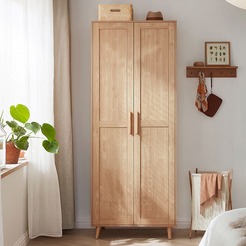 Contemporary Hanging Clothes Rack Wood Hanging Clothes Rack with Door