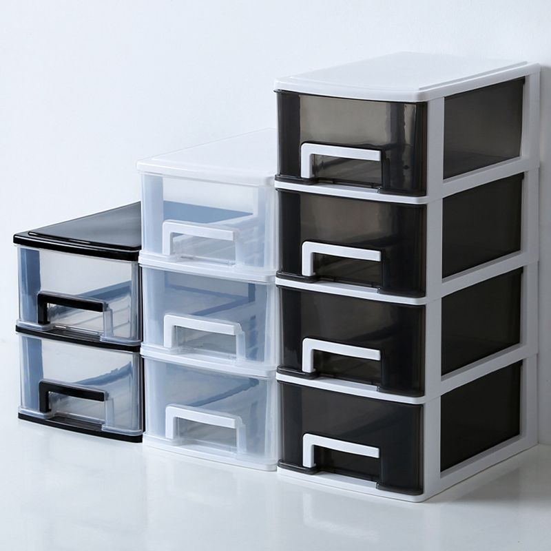 Drawers Plastic File Cabinet Home or Office Vertical Modern File Cabinet