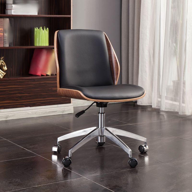 Modern & Contemporary Chair Fixed Arms Wheels Swivel Managers Chair