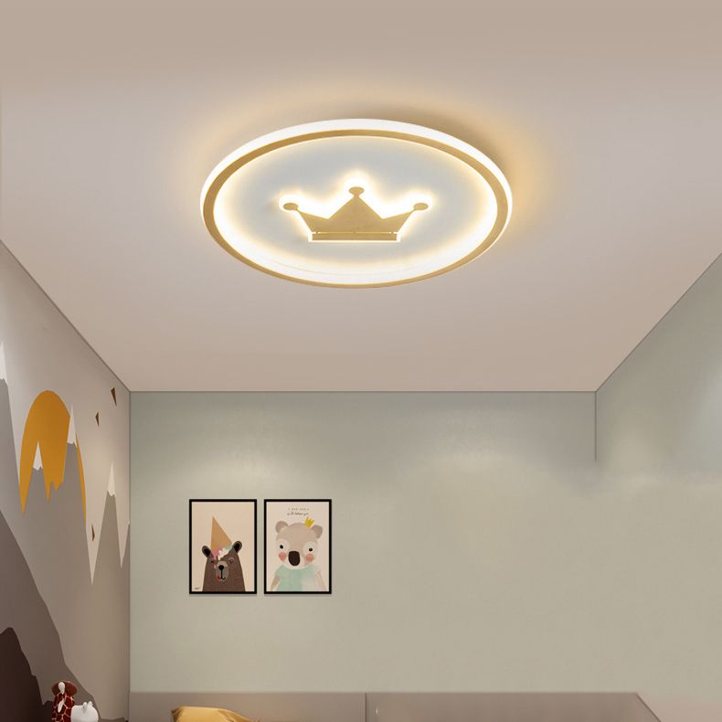 Children Ceiling Mount Light LED Ceiling Light with Acrylic Shade for Kid's Room